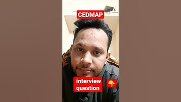 CEDMAP INTERVIEW QUESTIONS #shorts #cedmap #civilengineering