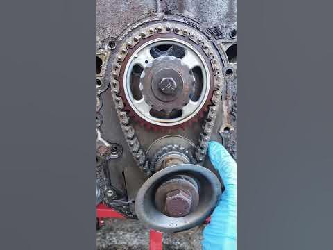 Buick 350 timing chain check - YouTube