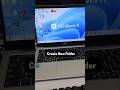 Create a New folder Using Keyboard Shortcut Key #windows #computer #pc #laptop #tech #shortvideo