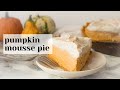 No-Bake Pumpkin Mousse Pie with Maple Cookie Crust