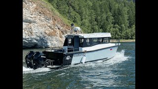 KrasBoat 870 обзор. Кабинный катер.