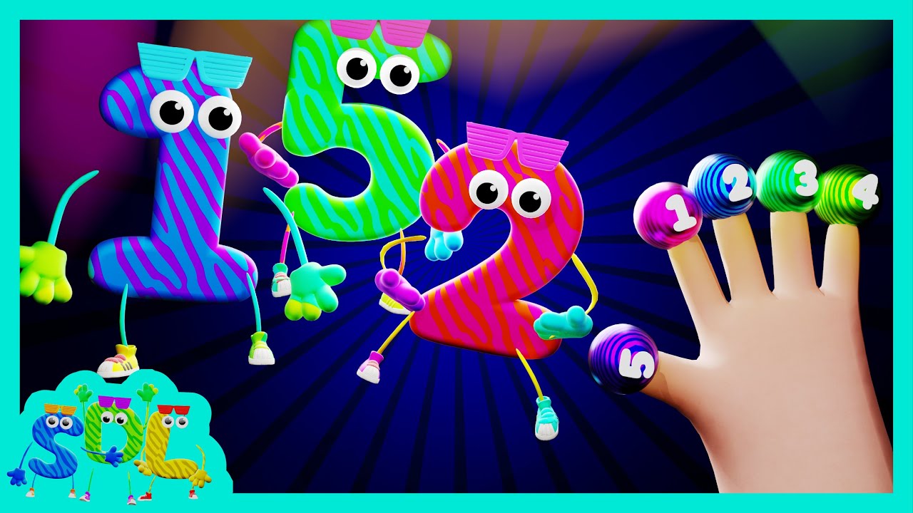 The Finger Family Learn Numbers Song + More learning Kids Songs - SDL Kids Tv