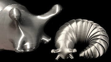 Friendly Articulated Slug - 3D Printing TimeLapse - Ender 3 V2