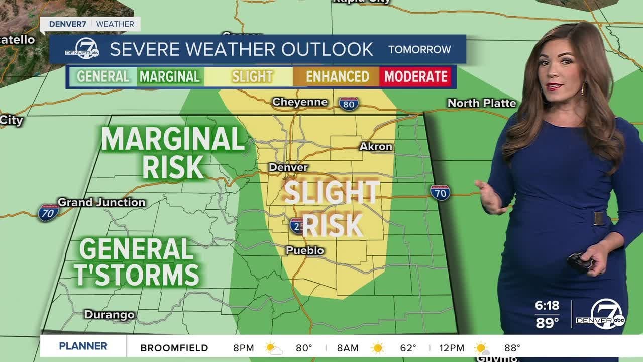 Severe storms possible in Denver metro Wednesday - YouTube