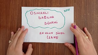 7)Osmanlı Dağılma Dönemi 50 nokta atışı bilgi |KPSS Tarih çıkmış bilgiler #kpsstarih #osmanlıdağılma