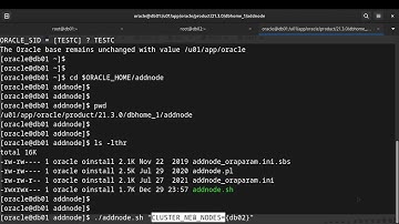 How to add a node in oracle RAC 21c extend oracle home