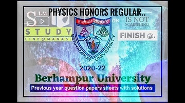 Calculus and differential equation (Generic elective-Physics honors) Under Berhampur University 2021