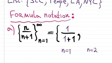 8.1 Sequences - intro, notation, examples