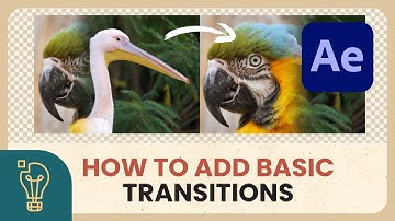How to Use Basic Transitions Between Clips - Adobe After Effects Tutorial