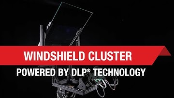 Windshield cluster displays powered by TI DLP® Technology