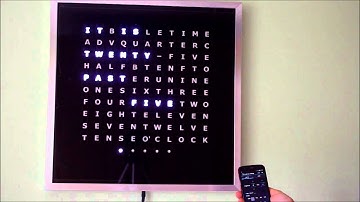 Wordclock using Bluetooth Low Energy