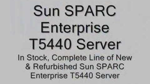 Sun SPARC Enterprise T5440 Server