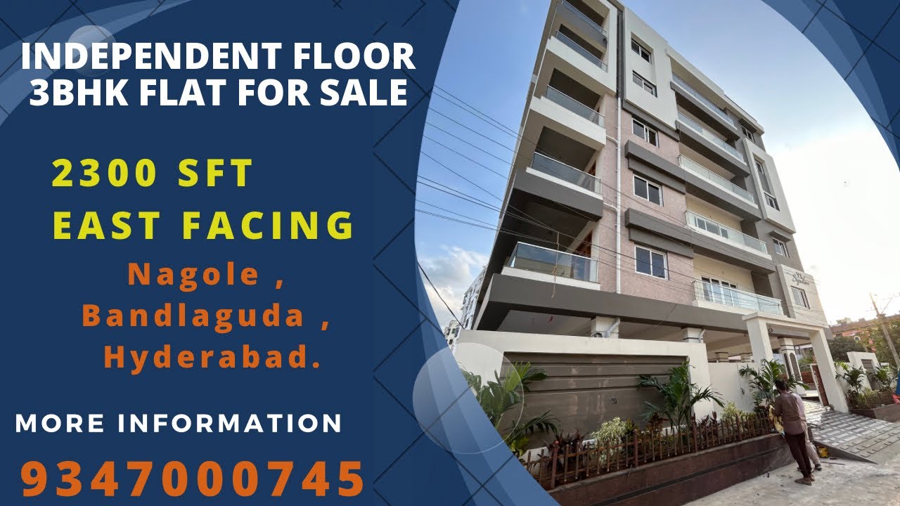 Independent floor 3bhk deluxe flat for sale Nagole Hyderabad