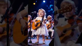 "The Littlest Guitarist" #baby #funny #shorts #aishorts