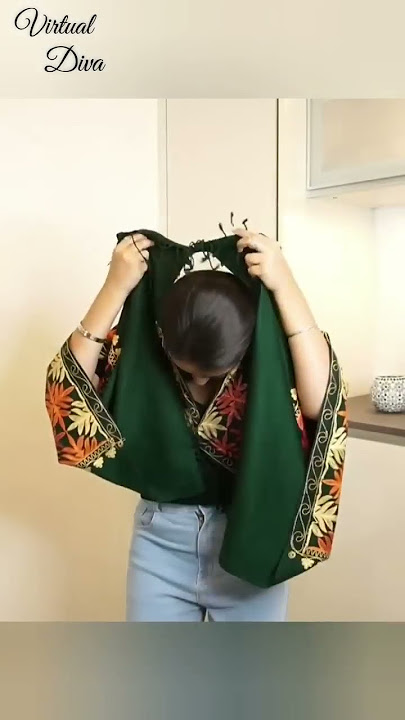 Trying Viral Winter Fashion Hack With Your Shawl / Stole | Virtual Diva #stylinghack #shorts