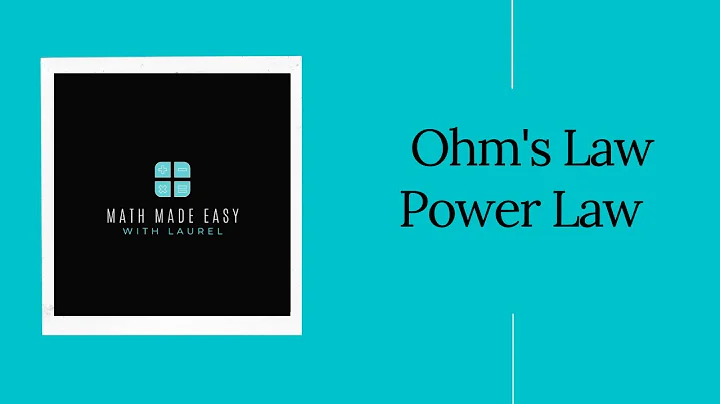 Trades Math - Ohm's Law and the Power Law