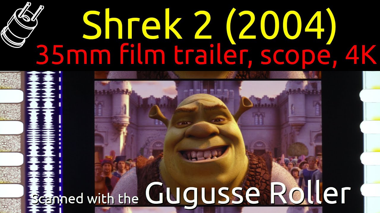 Shrek 2 (2004) 35mm film trailer, scope 4K - YouTube
