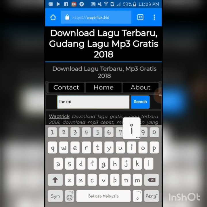 Cara download Lagu Mp3 di Waptrick