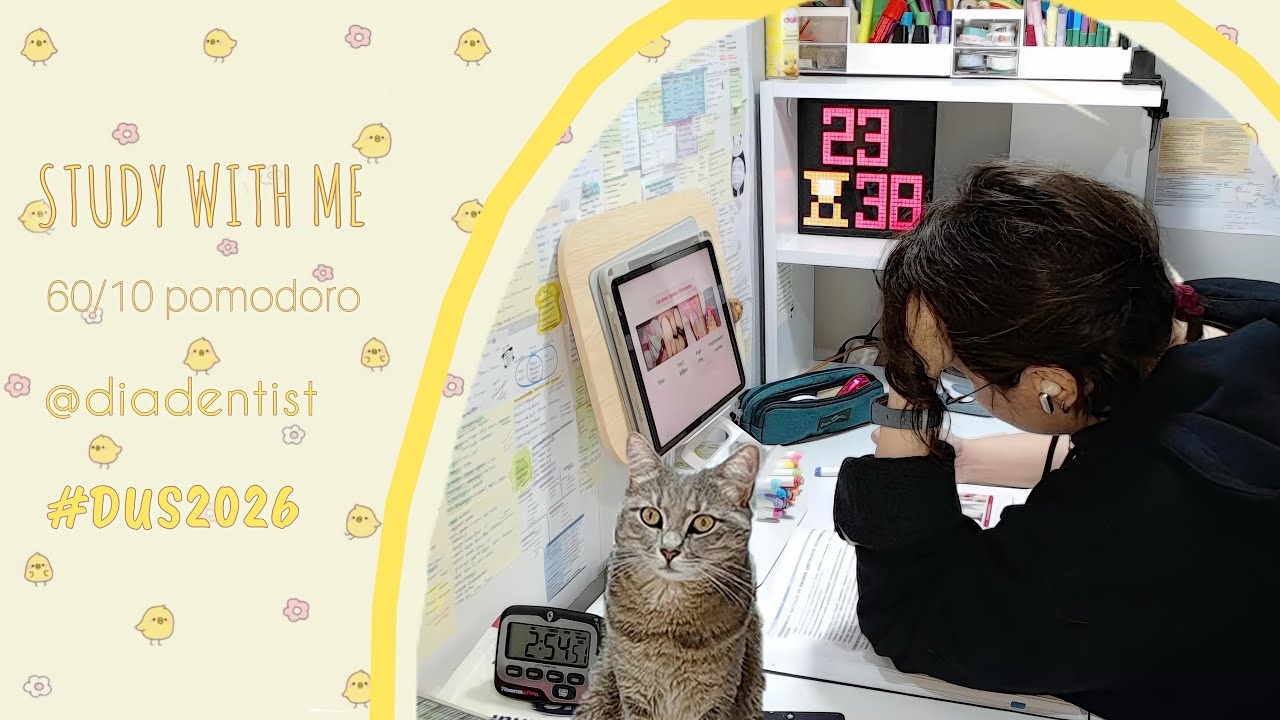 Benimle 6 saat #dus çalış! Study with me live 6 hours #studywithme #pomodoro #tus #kpss #yks #lgs