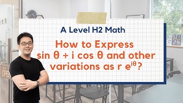 💡 Complex Numbers💡:  Expressing sin θ + i cos θ and other variations as r e^(iθ)