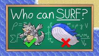 Mathematically Proving which Pokémon Should Learn Surf