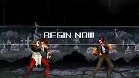 Kof Iori Clone 9 vs Kyo Clone 10 Rematch Fight