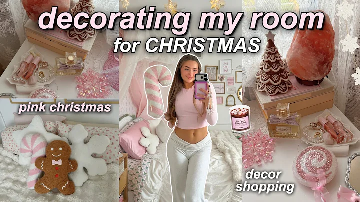 CHRISTMAS ROOM MAKEOVER 🎀🎄decorate with me for christmas *pink aesthetic*