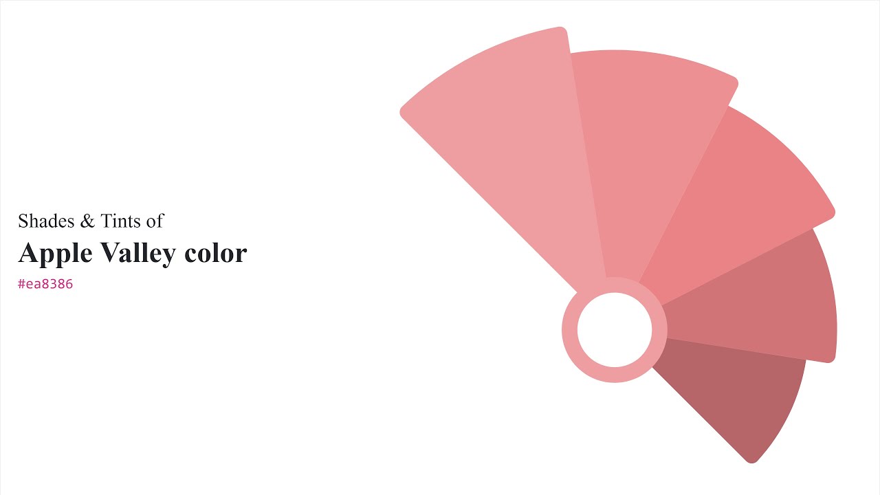 Shades & Tints of Apple Valley color #ea8386 A Cool Red color #d07477 # ...