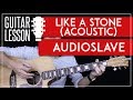 Like A Stone Guitar Tutorial Acoustic - Audioslave Chris Cornell Guitar Lesson 🎸 |Easy + No Capo|