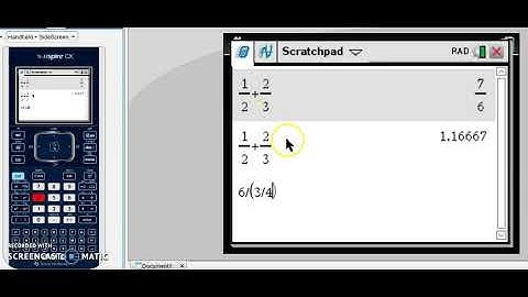 Fractions Tutorial Using the TI-Nspire