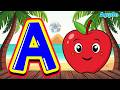 A for Apple 🍎 | Happy ABC Music Time | Mini Shark 🦈