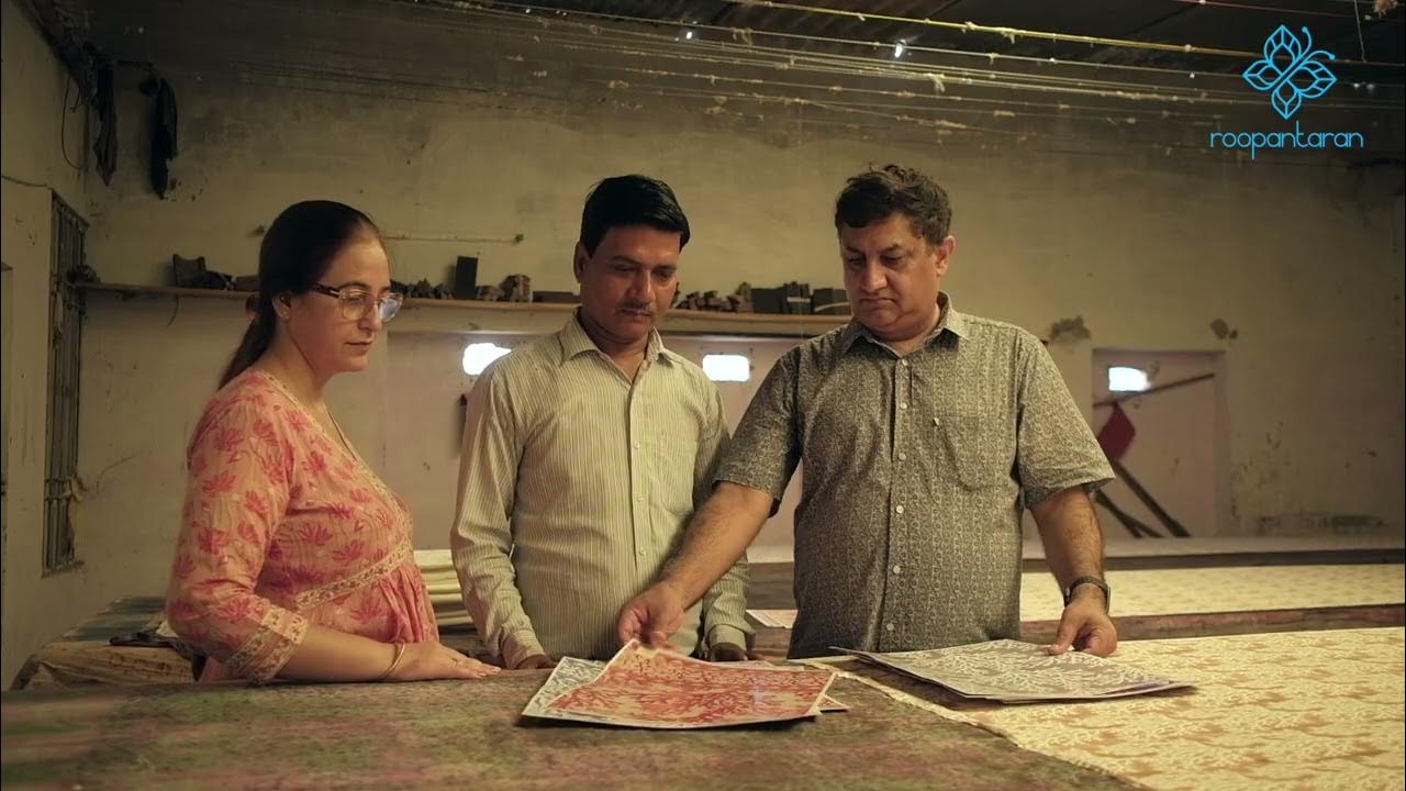 Sanganeri Hand Block Printing Process behind the scene. YouTube