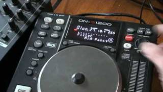 DENON DN-S1200 , Demo how to set low, mid & high filters