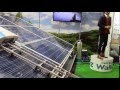 太陽光発電システム施工展ー太陽光パネルを洗うCell Sweeper WalkerZ