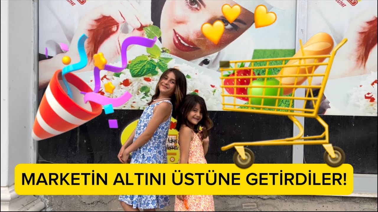 DERİN VE MİRAY EV ALIŞVERİŞİNİ YAPTILAR ALIŞVERİŞ VLOG #alışveriş #ev #vlog