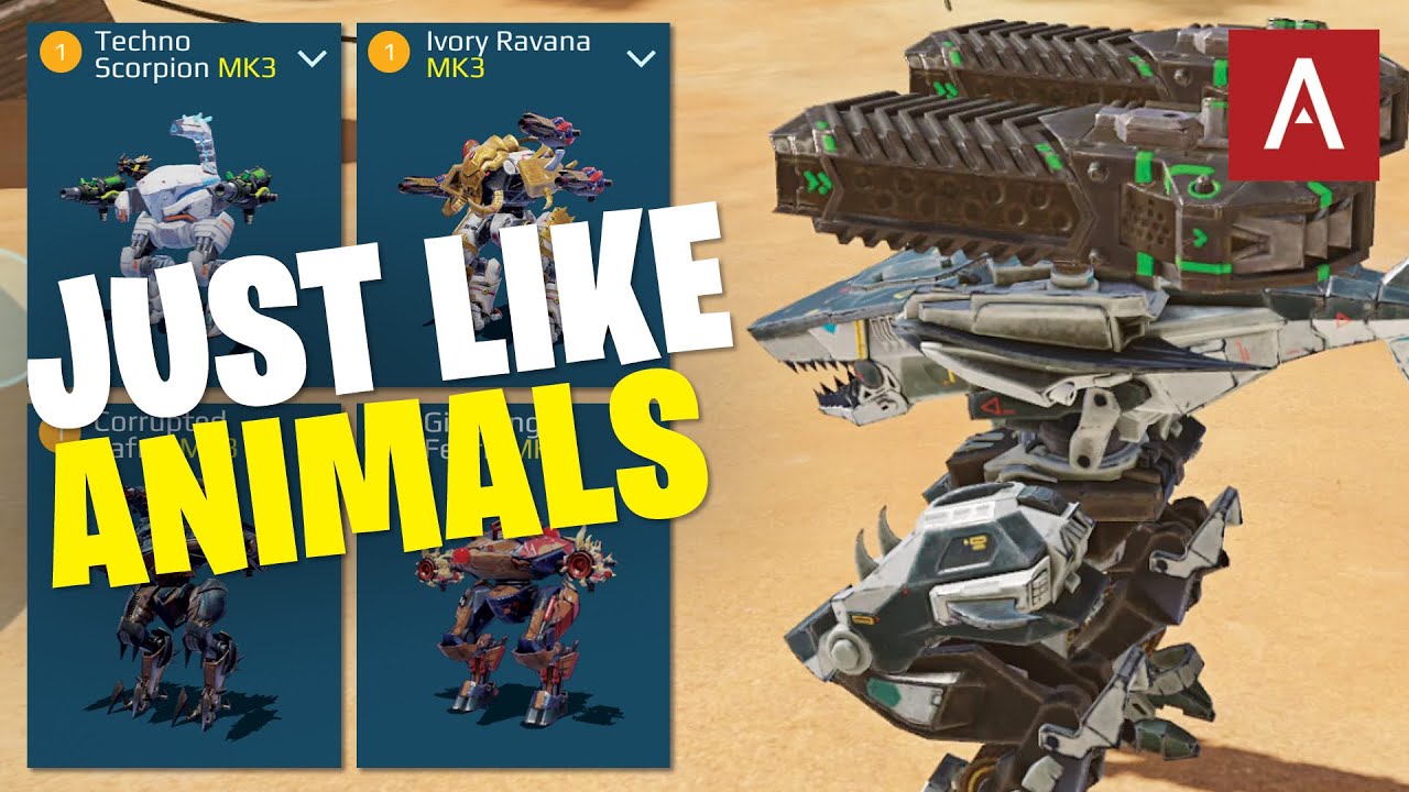 War Robots - JUST LIKE ANIMALS! Dream Hangars Gameplay Episode 123 WR