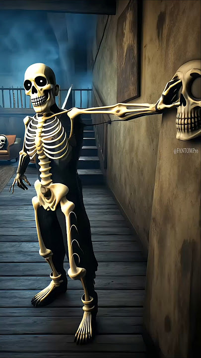 What is skeleton afraid of !👻😆
