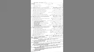 10th Class | Physics paper | Evening Time| 2023 | Lahore Board