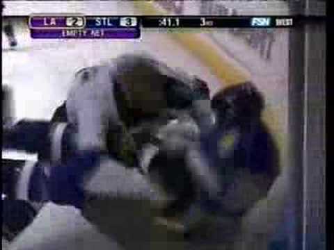 5.8 magnitude: Dustin Brown on Jay McKee in St. Louis