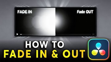 Fade IN & Fade OUT | Davinci Resolve Tutorial