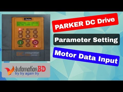 PARKER DC Drive  parameter setting or motor data input by Automation BD