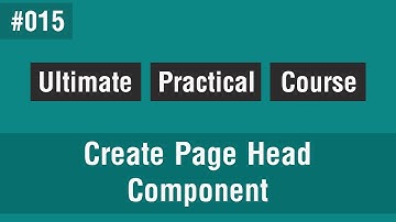 [Arabic] Ultimate Front-End Course #015 - Create Page Head Component