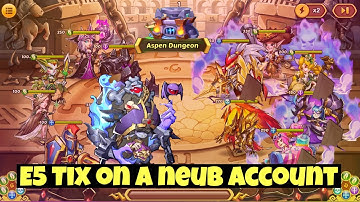 Idle Heroes: Playing Around with E5 Tix • Is He Good?