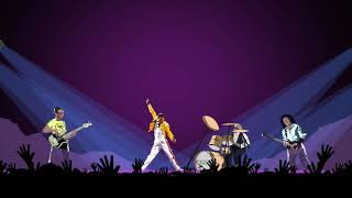 Queen - The Show Must Go On (8 bit animation loop) screenshot 3