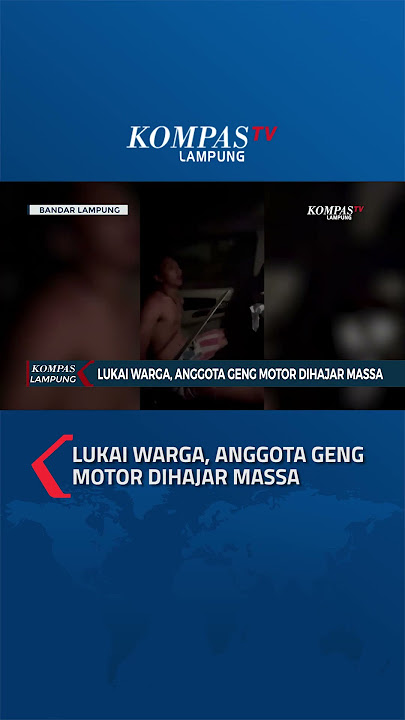Lukai Warga, Anggota Geng Motor Dihajar Massa