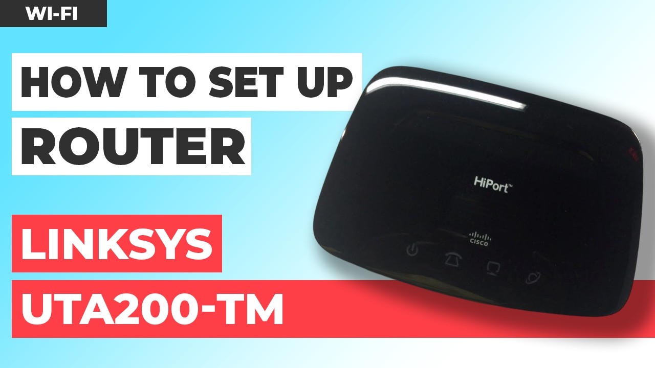 Tm Router Cisco How to Set Up CISCO LINKSYS UTA200-TM Router - YouTube