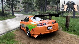 Forza Horizon 5 Paul Walker Toyota Supra (Steering Wheel + Shifter) Gameplay