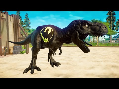 DINOSSAURO REX do BATMAN  Jurassic World Evolution 🦖 Jogo de Dinossauro 