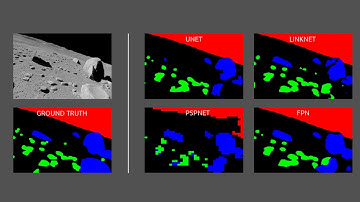 Deep Learning applied to segmentation of artificial moon imagery