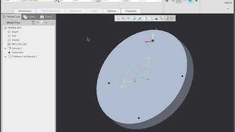 Creo Parametric - Axis Pattern